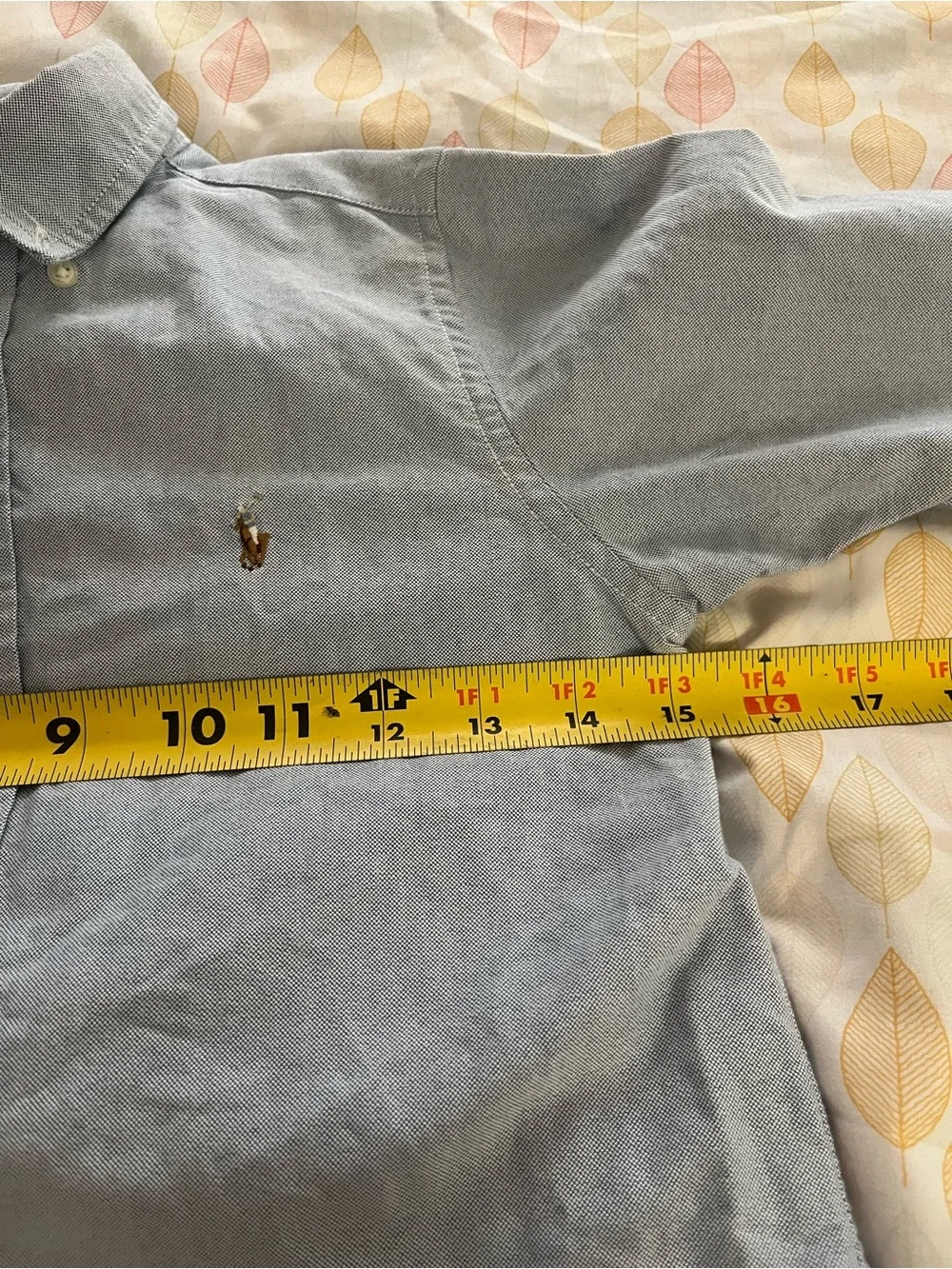 Ralph Lauren boys chambray blue button down shirt, size 6